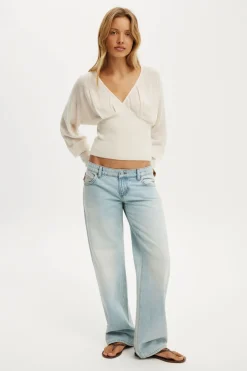 Feather V Knit Top