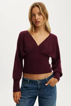Feather V Knit Top