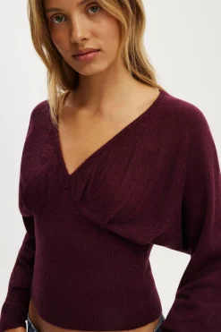 Feather V Knit Top