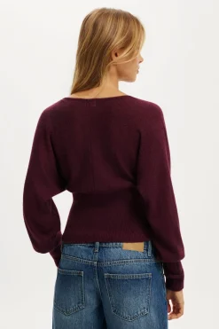 Feather V Knit Top