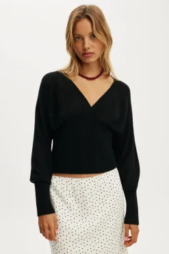 Feather V Knit Top