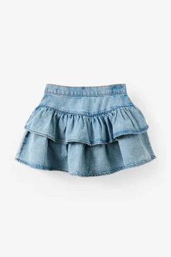 Frill Denim Skirt