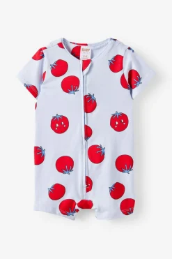 Growie Short Sleeve Zip All In One Romper