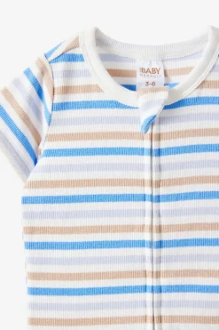 Growie Short Sleeve Zip All In One Romper