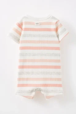 Growie Short Sleeve Zip All In One Romper
