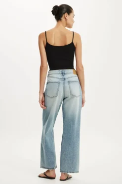 High Rise Wide Crop Jean