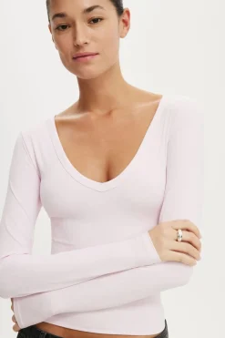 Hold Me V Neck Long Sleeve