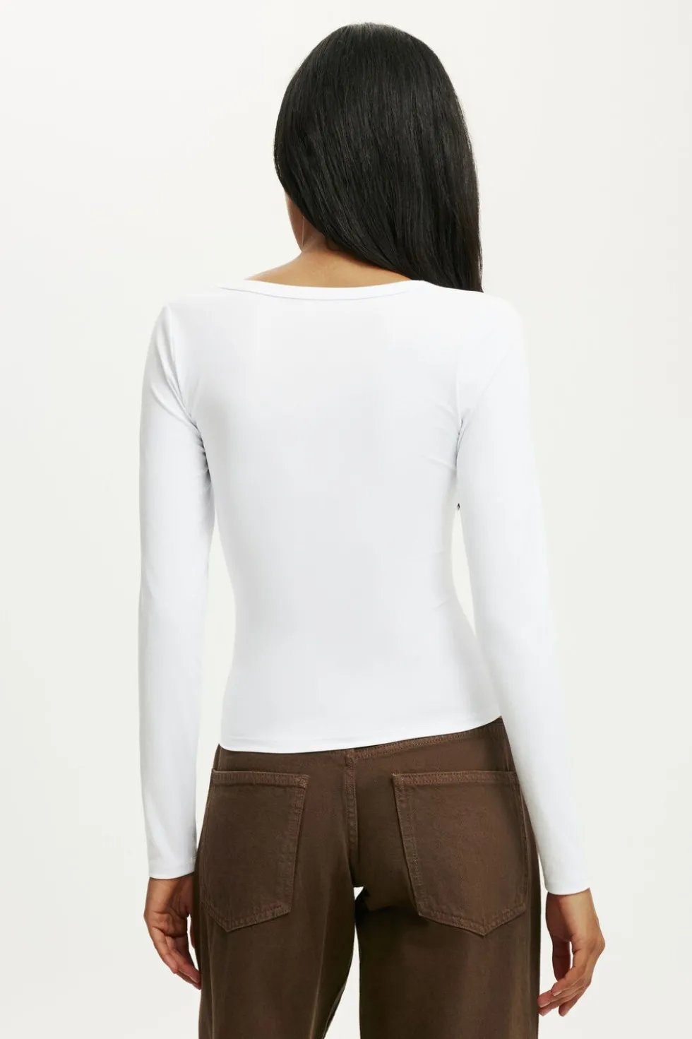 Hold Me V Neck Long Sleeve
