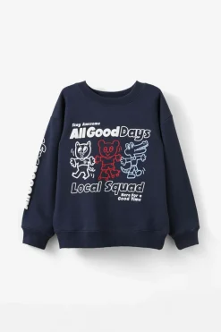 I Scream Colour Fleece Crew Neck