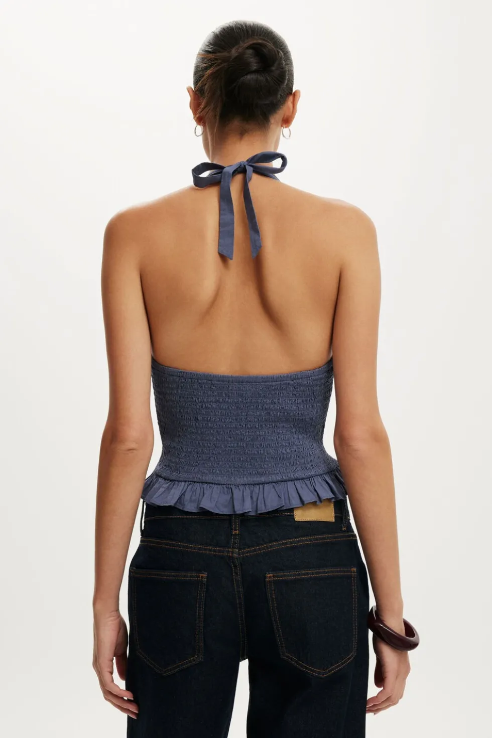 Indigo Halter Top
