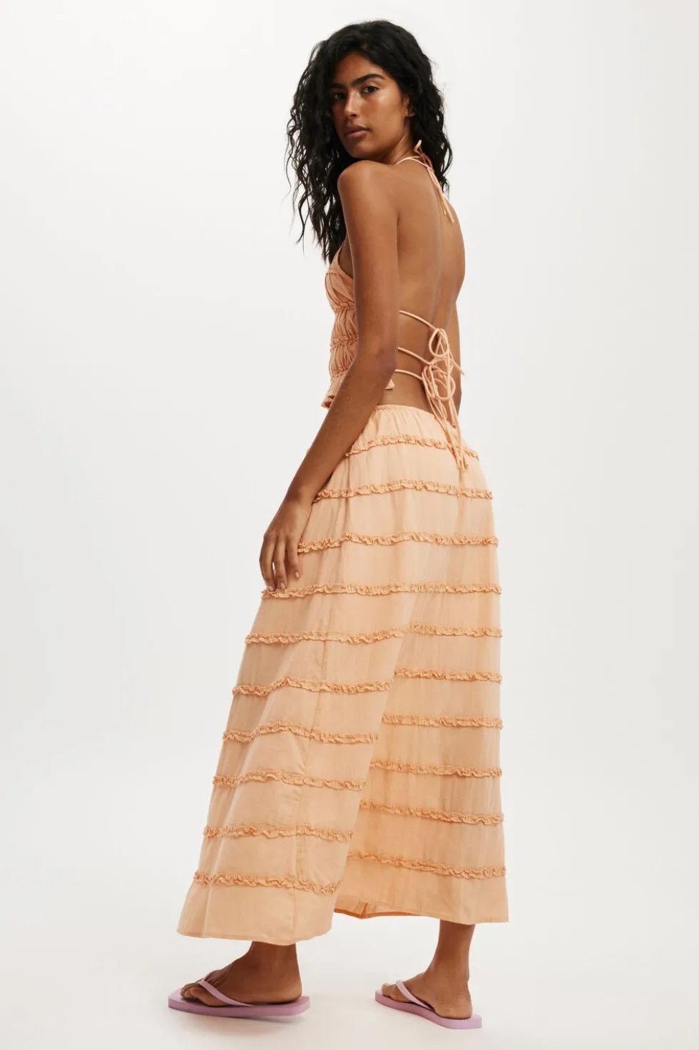 Jet Set Tiered Maxi Skirt