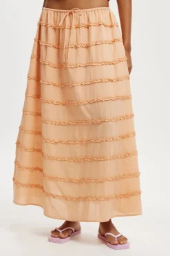 Jet Set Tiered Maxi Skirt