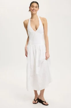 Kaity Halter Midi Dress