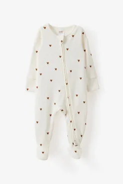 Littlie Organic Long Sleeve Zip All In One Romper