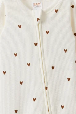Littlie Organic Long Sleeve Zip All In One Romper