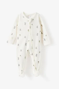 Littlie Organic Long Sleeve Zip All In One Romper