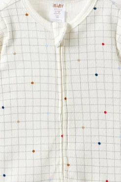 Littlie Organic Short Sleeve Zip All In One Romper