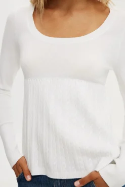Long Sleeve Babydoll Knit