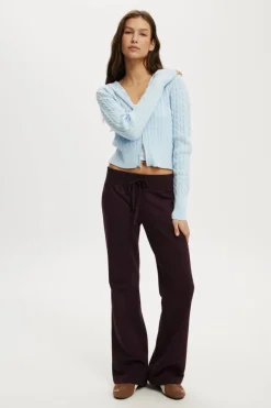 Low Rise Bootleg Sweatpant