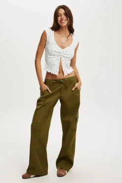Low Rise Cargo Pant