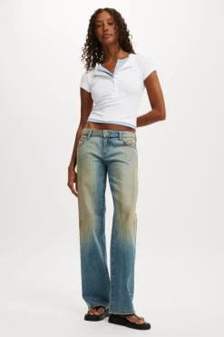 Low Rise Straight Jean