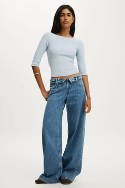 Low Rise Wide Jean