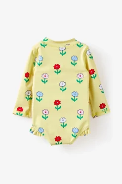 Lucy Long Sleeve Ruffle Back Swimsuit