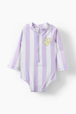 Lucy Long Sleeve Ruffle Back Swimsuit