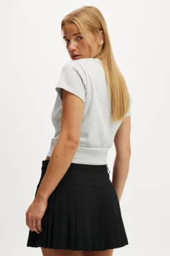 Luis Suiting Pleated Skirt
