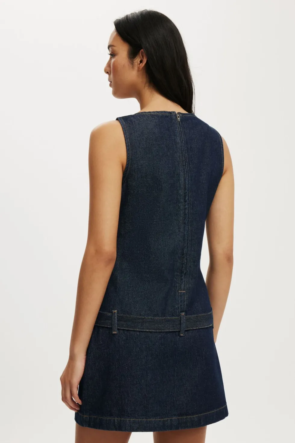 Luisa Belted Denim Mini Dress
