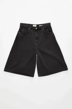 Lyocell Wide Denim Jort