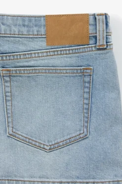 Micro Low Denim Skirt
