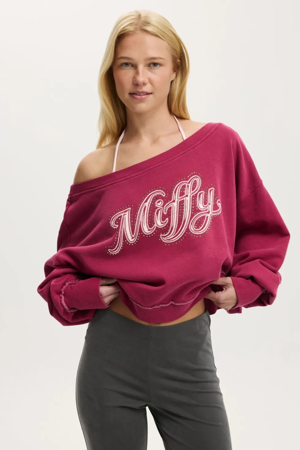 Miffy Off Shoulder Sweatshirt