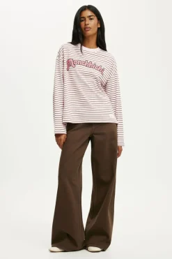 Monchhichi LS Oversized Graphic Tee