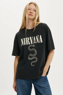 Nirvana Boxy Graphic Music Tee