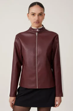 Nova Faux Leather Moto Jacket