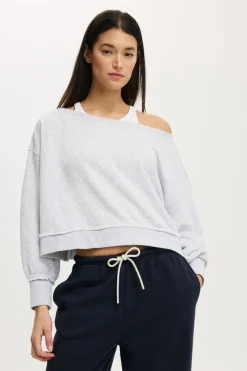 Off Shoulder Sweatshirt