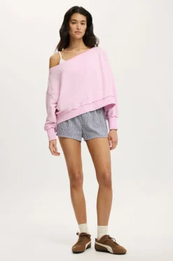 Off Shoulder Sweatshirt