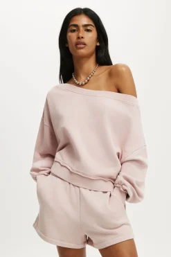 Off Shoulder Sweatshirt