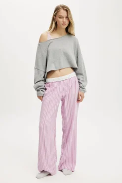 Off The Shoulder Cropped Knit