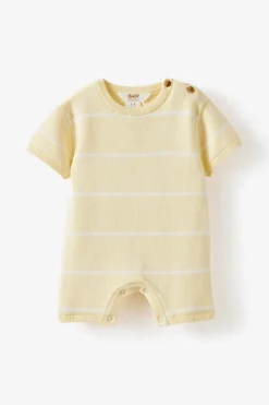 Organic Knit Short Sleeve All In One
