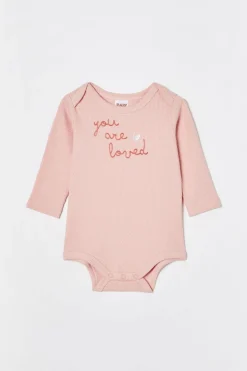 Organic Pointelle Long Sleeve Bubbysuit