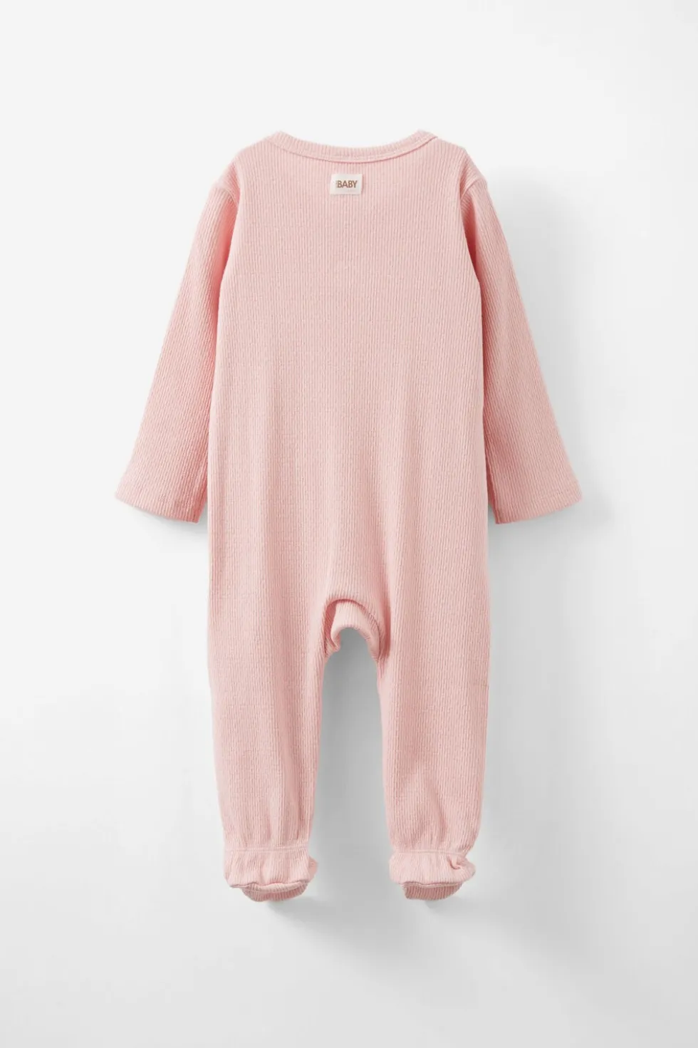 Organic Pointelle Ruffle Zip All In One