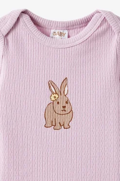 Organic Pointelle Short Sleeve Bubbysuit
