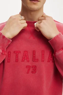 Oversized Graphic Crew Sweater