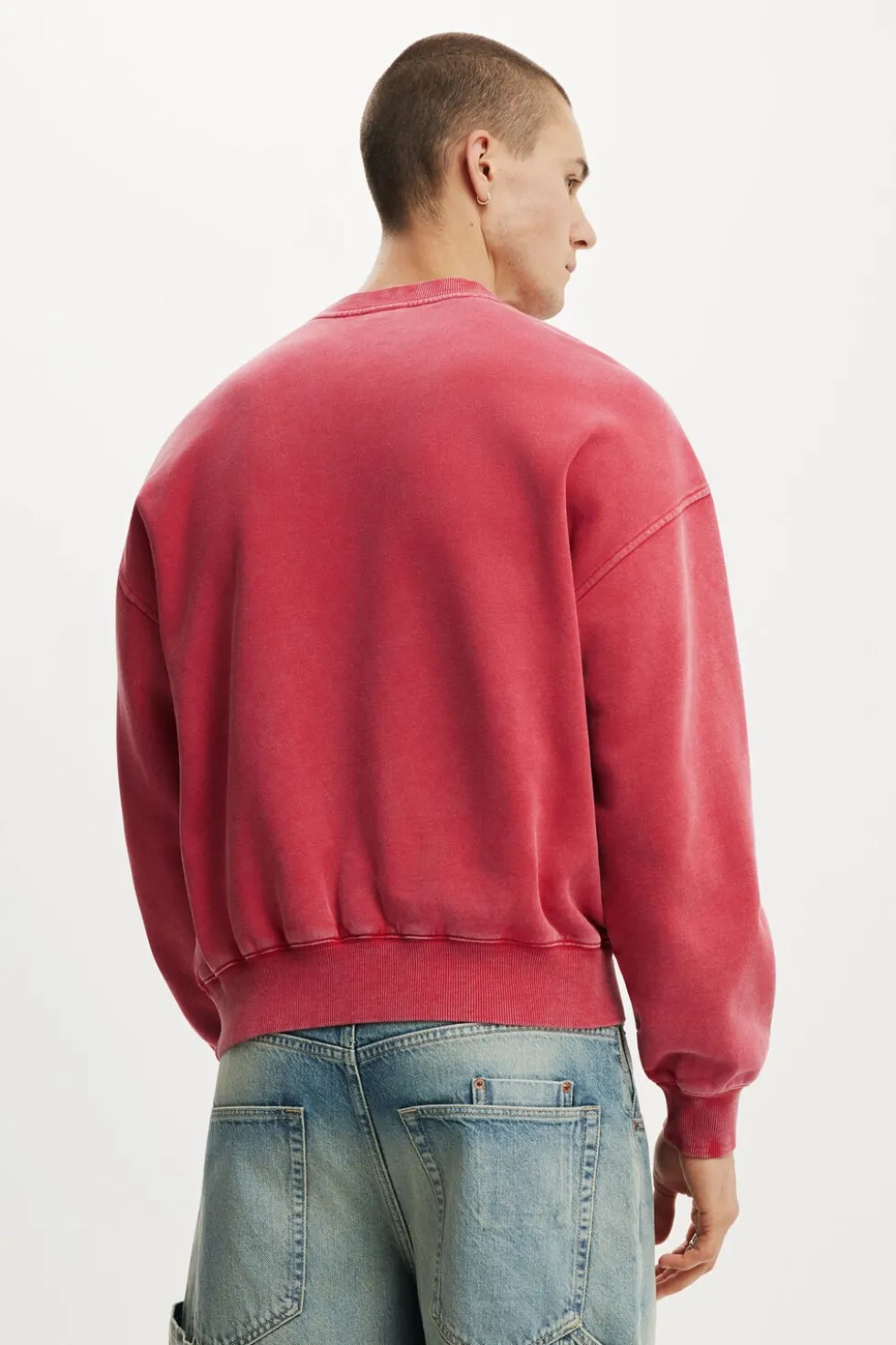 Oversized Graphic Crew Sweater