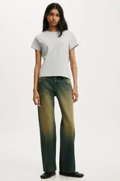 Petite Low Rise Straight Jean