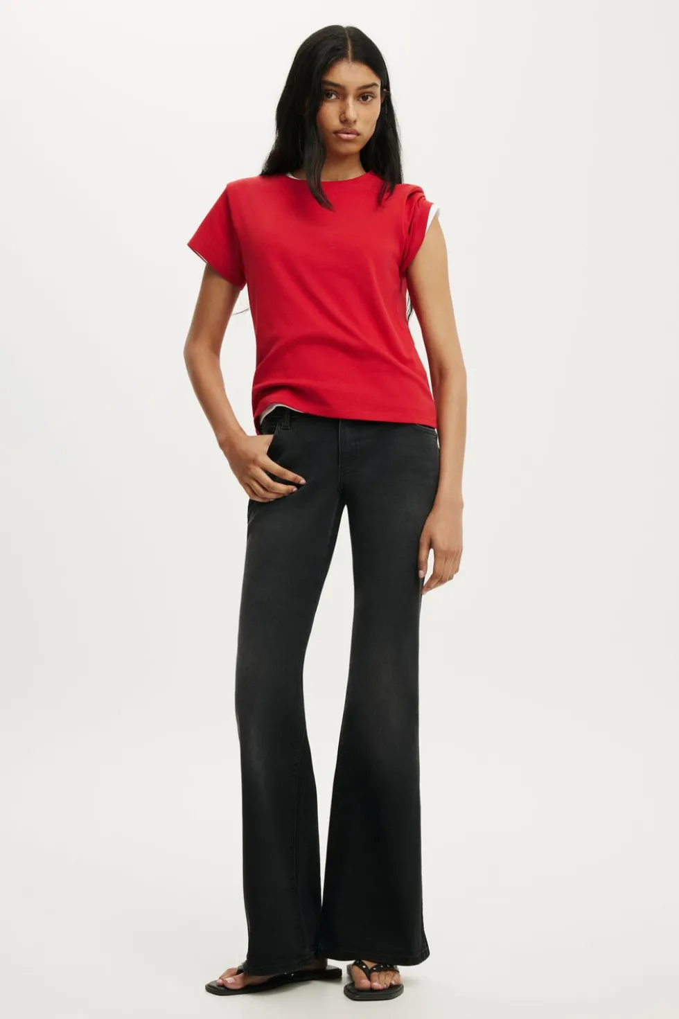 Petite Mid Rise Bootcut Jean