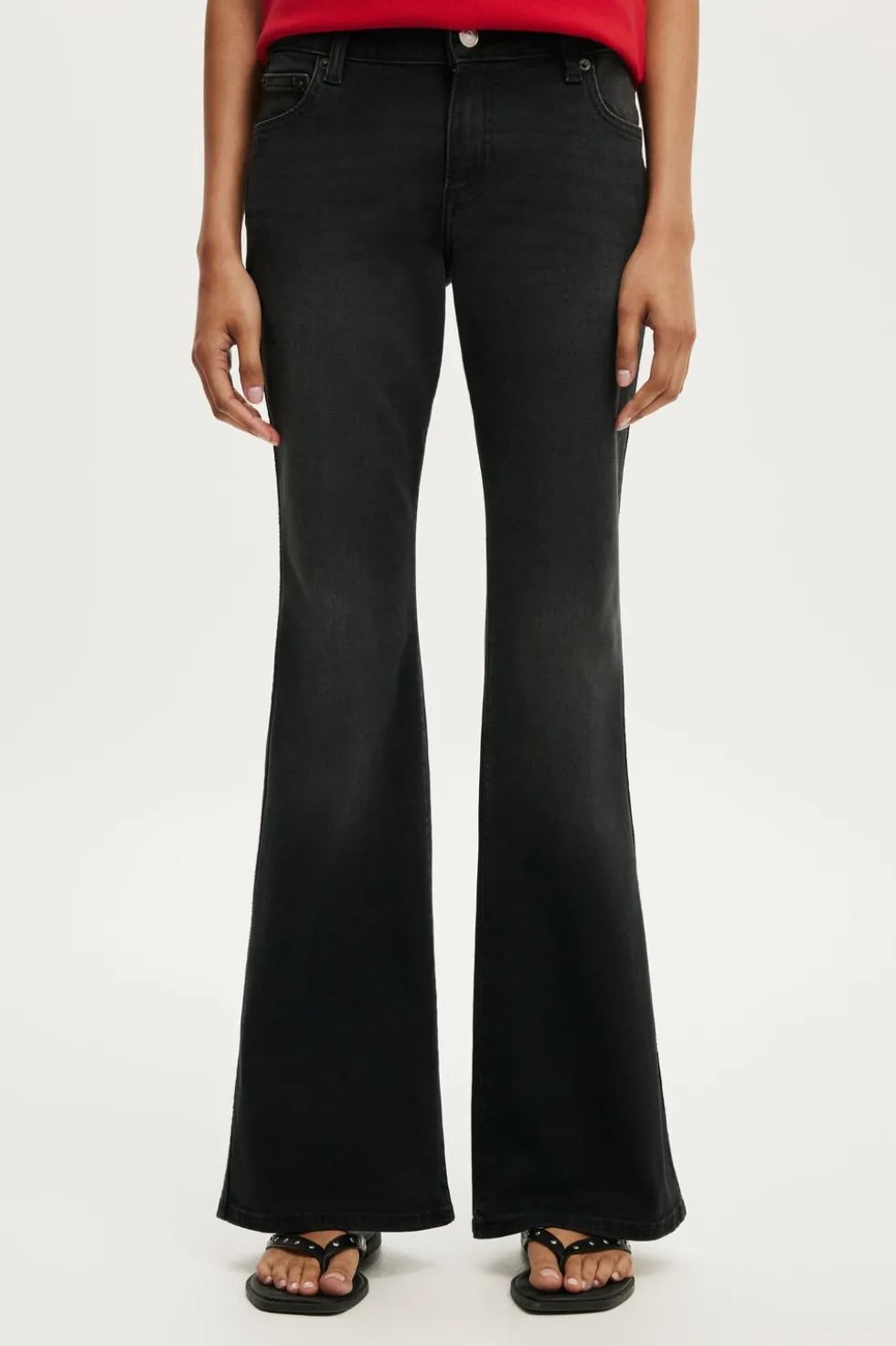 Petite Mid Rise Bootcut Jean