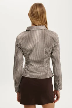Peyton Gathered Long Sleeve Shirt